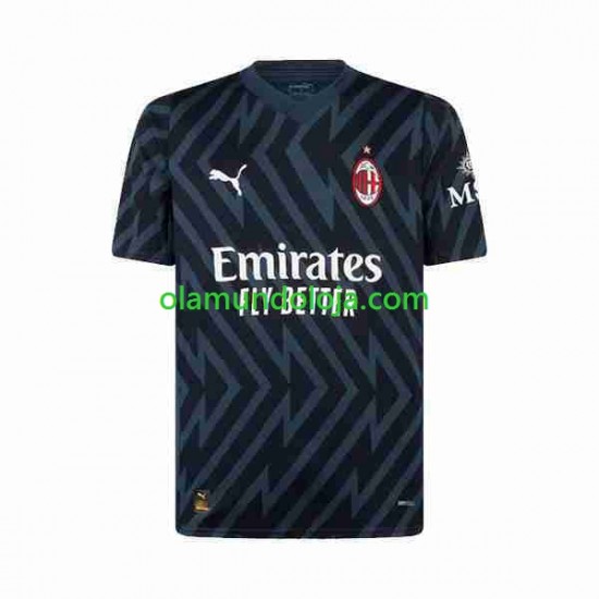 Camisola AC Milan Guarda-redes Homem Equipamento Terceiro 2023-2024 Manga Curta